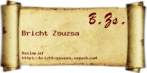Bricht Zsuzsa névjegykártya